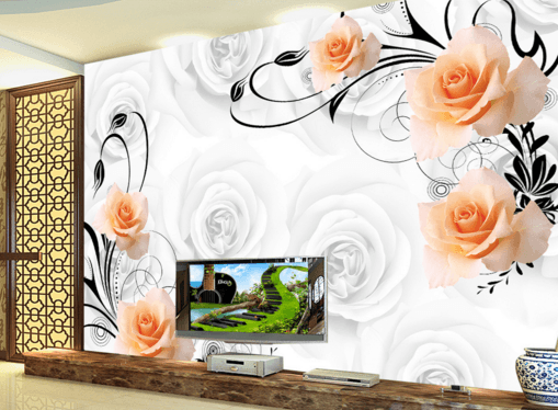 3D Invisible Roses 243 Wallpaper AJ Wallpaper