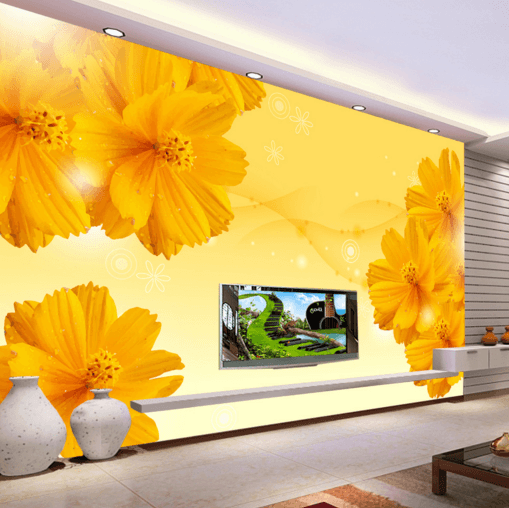 3D Daisy Stars 235 Wallpaper AJ Wallpaper