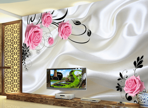 3D Silk Flowers 196 Wallpaper AJ Wallpaper