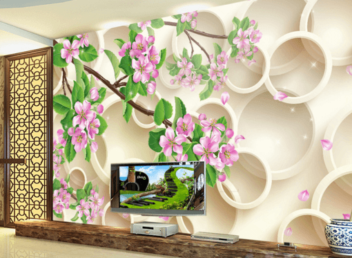 3D Leaf Flower 171 Wallpaper AJ Wallpaper