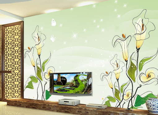 3D Lily Flower 156 Wallpaper AJ Wallpaper