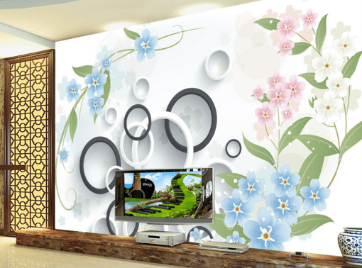 3D Small Flowers 132 Wallpaper AJ Wallpaper