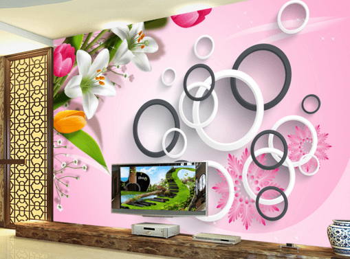 3D Circle Flower 128 Wallpaper AJ Wallpaper