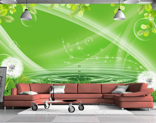 3D Dandelion Grass 099 Wallpaper AJ Wallpaper