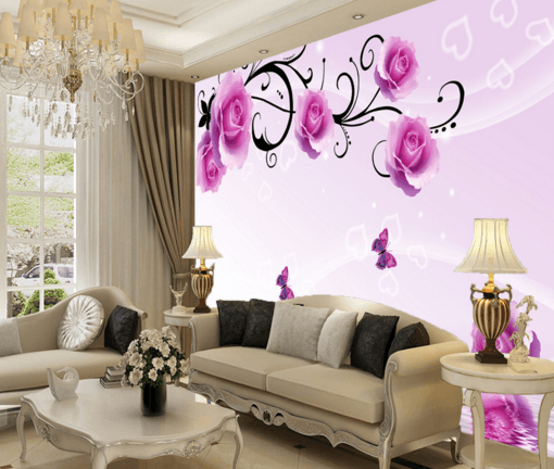 3D Butterfly Love 086 Wallpaper AJ Wallpaper