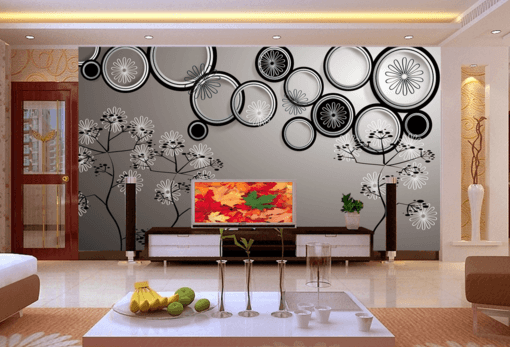 3D Circle Flower 080 Wallpaper AJ Wallpaper