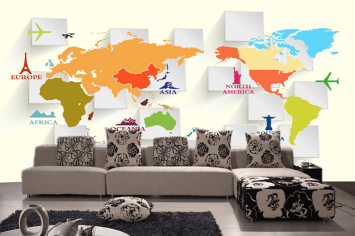 3D Box Map 078 Wallpaper AJ Wallpaper