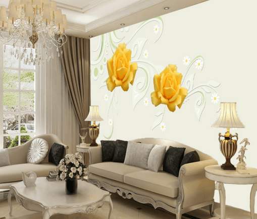 3D Rose Chrysanthemum 074 Wallpaper AJ Wallpaper