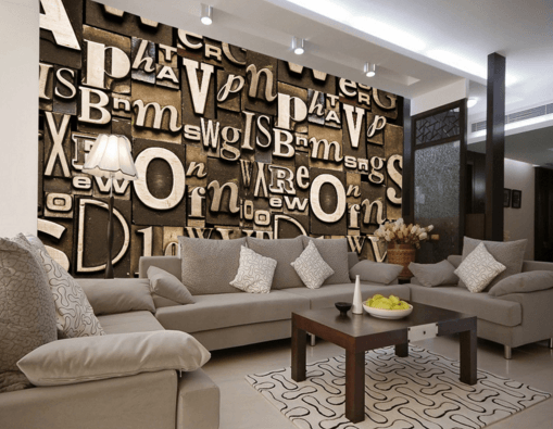 3D Big Letters 068 Wallpaper AJ Wallpaper