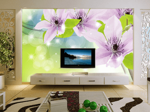 3D Blooming Stars 054 Wallpaper AJ Wallpaper