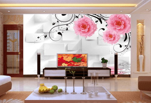 3D Flower Ornament 034 Wallpaper AJ Wallpaper
