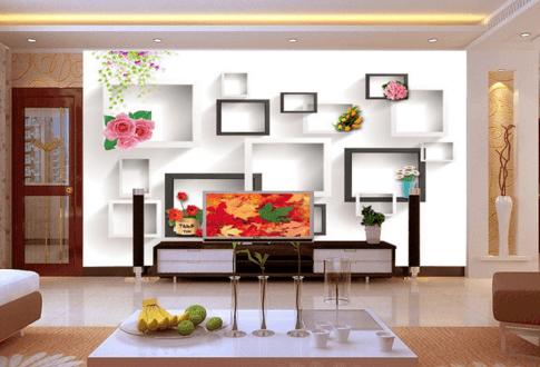 3D Vase Boxes 021 Wallpaper AJ Wallpaper