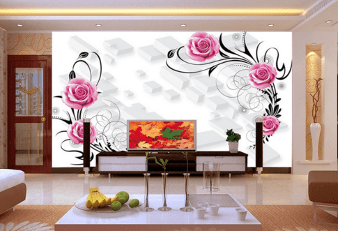 3D Flowers Flutter 019 Wallpaper AJ Wallpaper