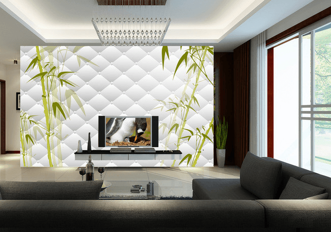 3D Bamboo Painting 008 Wallpaper AJ Wallpaper