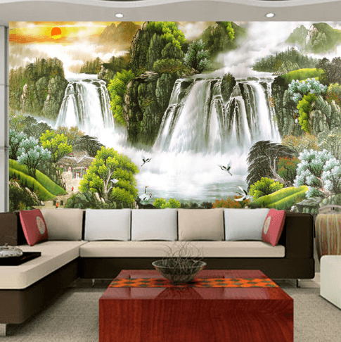 3D Forest Falls 792 Wallpaper AJ Wallpaper