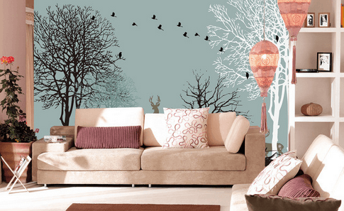 3D Deer Jumping 770 Wallpaper AJ Wallpaper