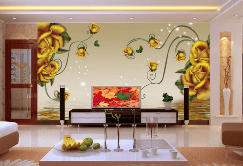 3D Rose Stars 755 Wallpaper AJ Wallpaper