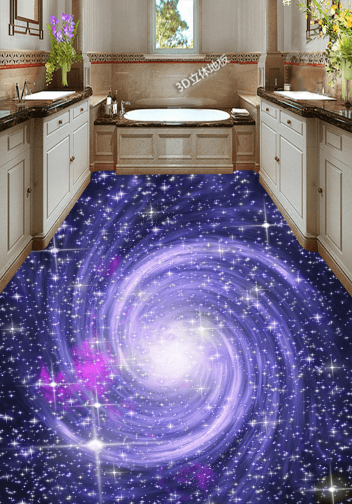 3D Starry Vortex 024 Floor Mural Wallpaper AJ Wallpaper 2