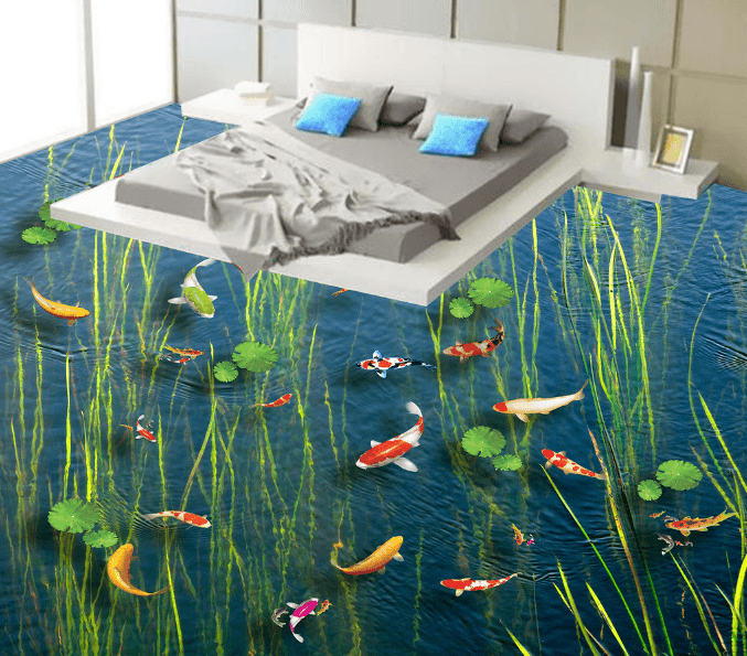 3D Seaweed 021 Floor Mural Wallpaper AJ Wallpaper 2