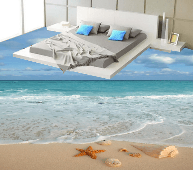 3D Slow Sea Breezeh 203 Floor Mural Wallpaper AJ Wallpaper 2
