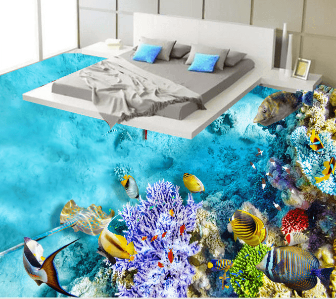 3D Seabed Starfish 202 Floor Mural Wallpaper AJ Wallpaper 2