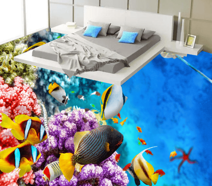 3D Beautiful Coral 195 Floor Mural Wallpaper AJ Wallpaper 2