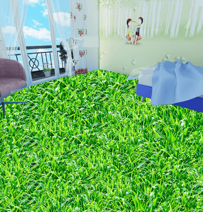 3D Grass 189 Floor Mural Wallpaper AJ Wallpaper 2