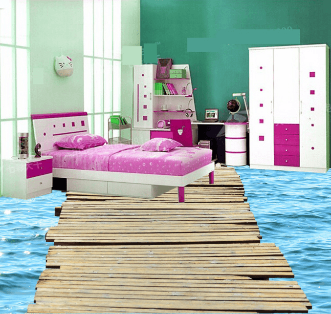 3D Seaside 182 Floor Mural Wallpaper AJ Wallpaper 2
