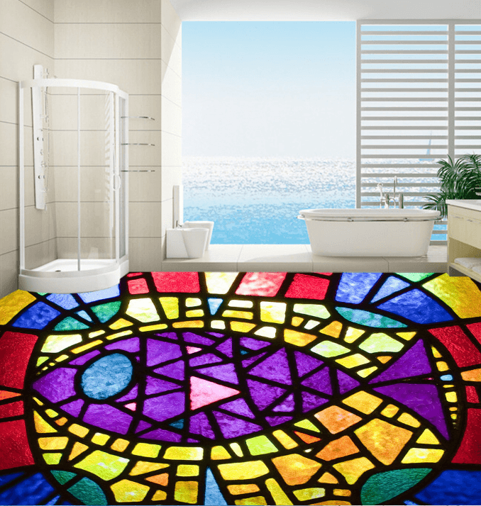 3D Bright Pattern 168 Floor Mural Wallpaper AJ Wallpaper 2