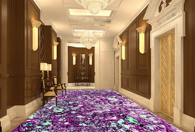 3D Purple Watercolorl 163 Floor Mural Wallpaper AJ Wallpaper 2