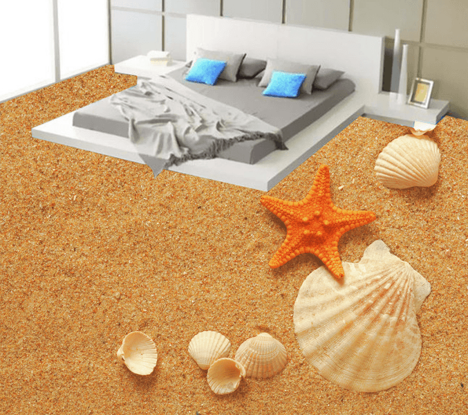 3D Beautiful Sea Shell 162 Floor Mural Wallpaper AJ Wallpaper 2