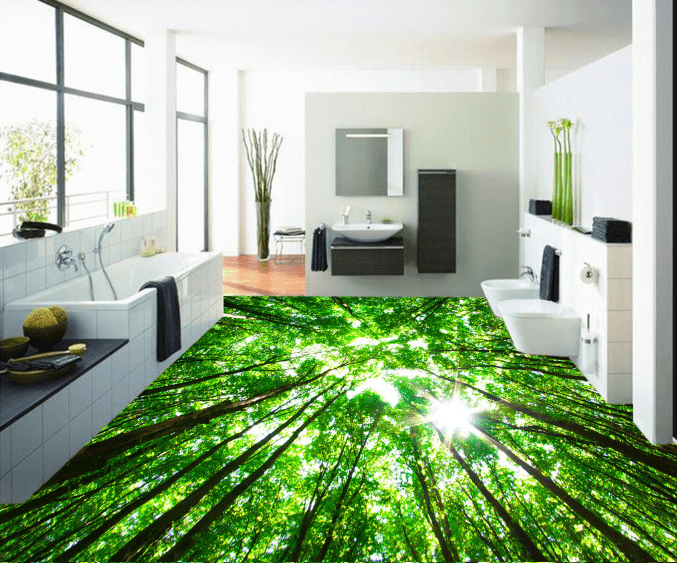 3D Big Tree 158 Floor Mural Wallpaper AJ Wallpaper 2