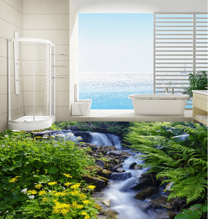 3D Grove 159 Floor Mural Wallpaper AJ Wallpaper 2