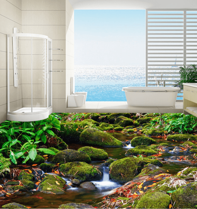 3D Deciduous 150 Floor Mural Wallpaper AJ Wallpaper 2