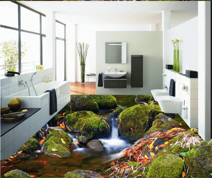 3D Deciduous 150 Floor Mural Wallpaper AJ Wallpaper 2