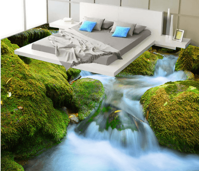 3D Rapids 151 Floor Mural Wallpaper AJ Wallpaper 2