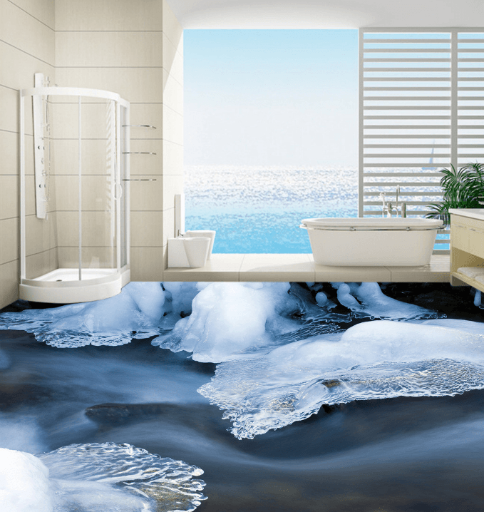 3D Snow And Ice 149 Floor Mural Wallpaper AJ Wallpaper 2