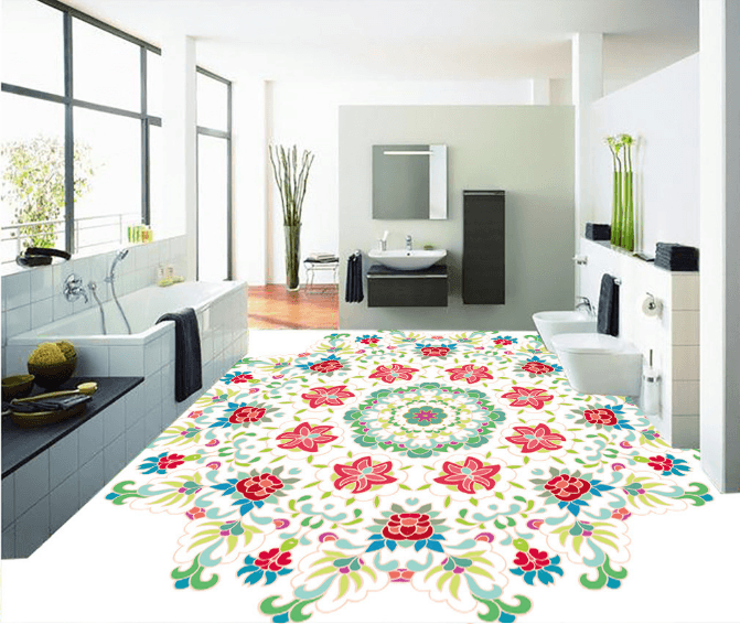 3D Beautiful Flower 129 Floor Mural Wallpaper AJ Wallpaper 2