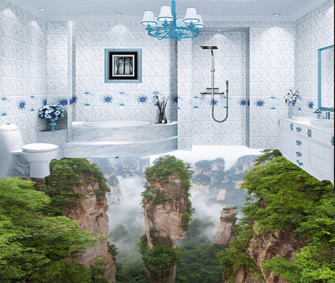 3D Takayama 121 Floor Mural Wallpaper AJ Wallpaper 2