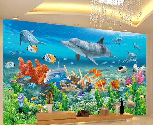 3D Turtle Fish 196 Wallpaper AJ Wallpaper