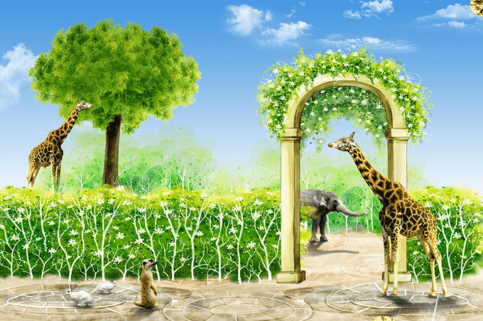 3D Various Lovely Animals Wallpaper AJ Wallpaper 1