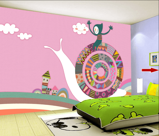 3D Colorful Snail Wallpaper AJ Wallpaper