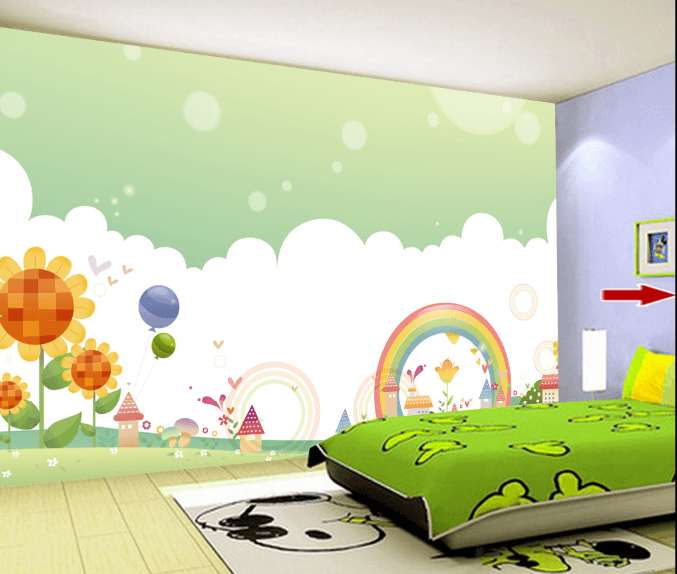 3D Flowers And Rainbows Wallpaper AJ Wallpaper