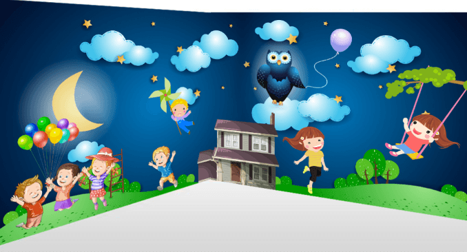 3D Happy Childhood Wallpaper AJ Wallpaper