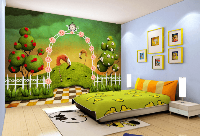 3D Grassland Animals Paradise Wallpaper AJ Wallpaper