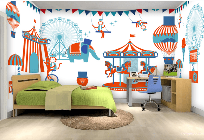 3D Animal Amusement Park Wallpaper AJ Wallpaper