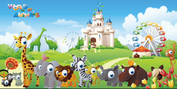 3D Grassland Animals Wallpaper AJ Wallpaper