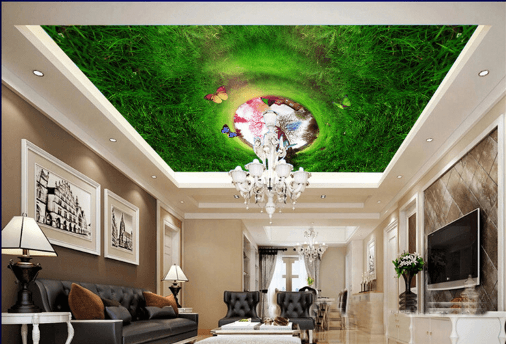 Tree Butterfly Grass 006 Wallpaper AJ Wallpaper