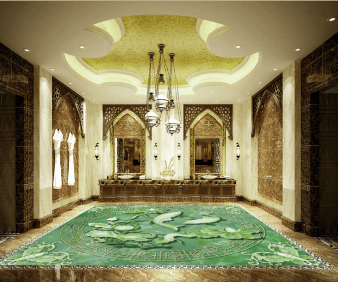 Green Fish Carving 265 Wallpaper AJ Wallpaper