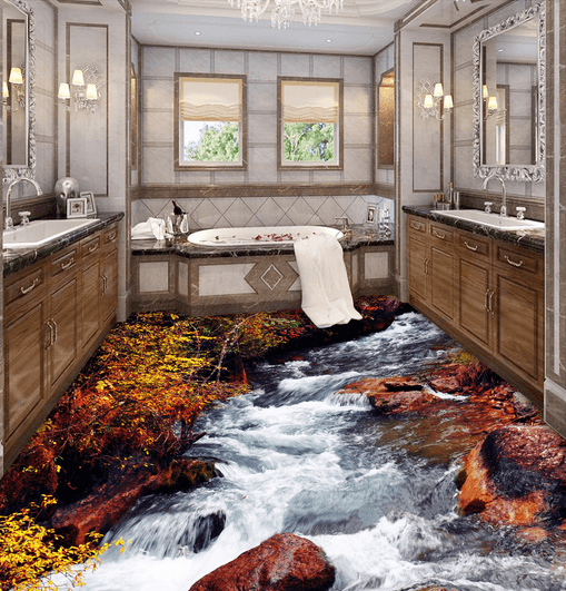 3D Redstone 062 Floor Mural Wallpaper AJ Wallpaper 2